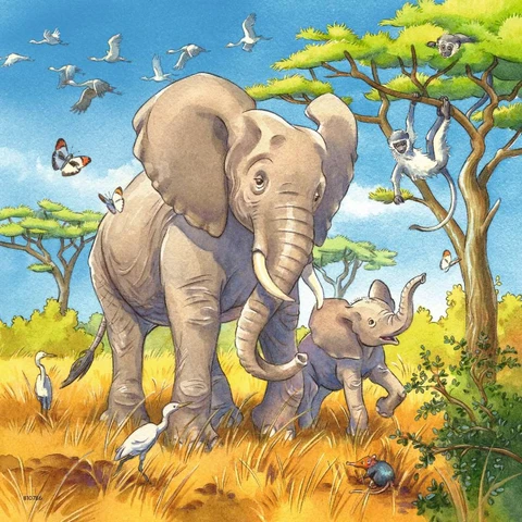 Ravensburger Wild Animals Puzzle 3 x 49 Pieces 5Y+