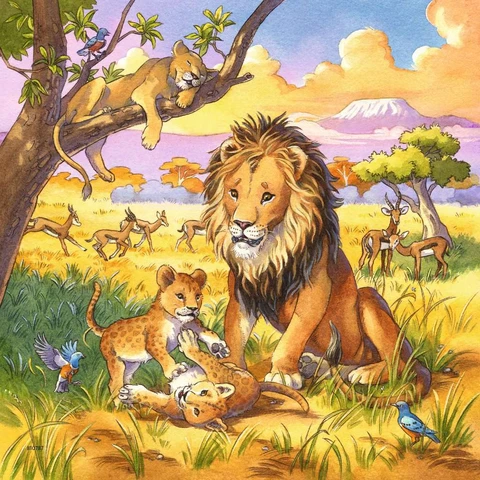 Ravensburger Wild Animals Puzzle 3 x 49 Pieces 5Y+
