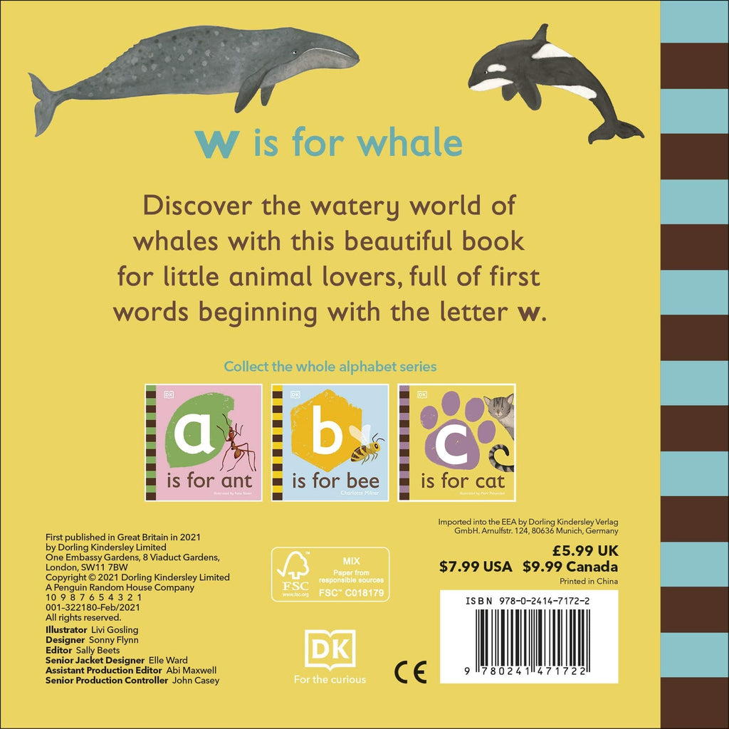 W is for Whale Board book