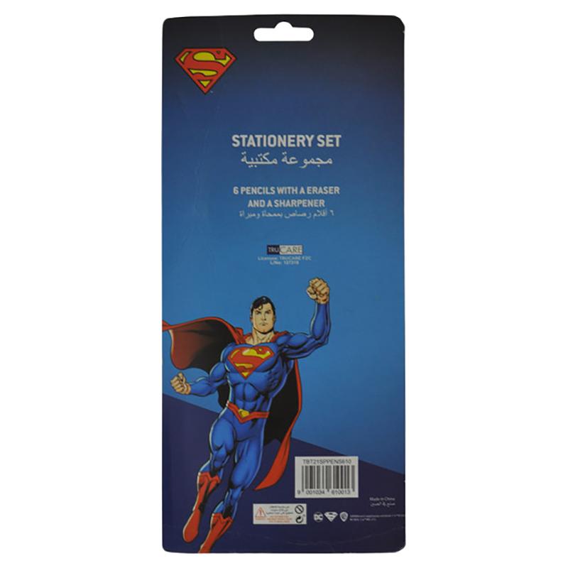 Warner Bros. Superman Pencil Set 8Pcs Kids