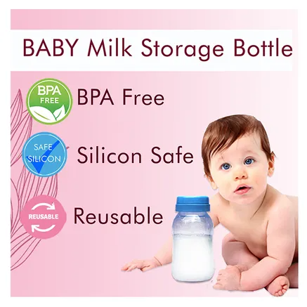 Wee Baby Milk Storage Bottle 150ml 4 Pack