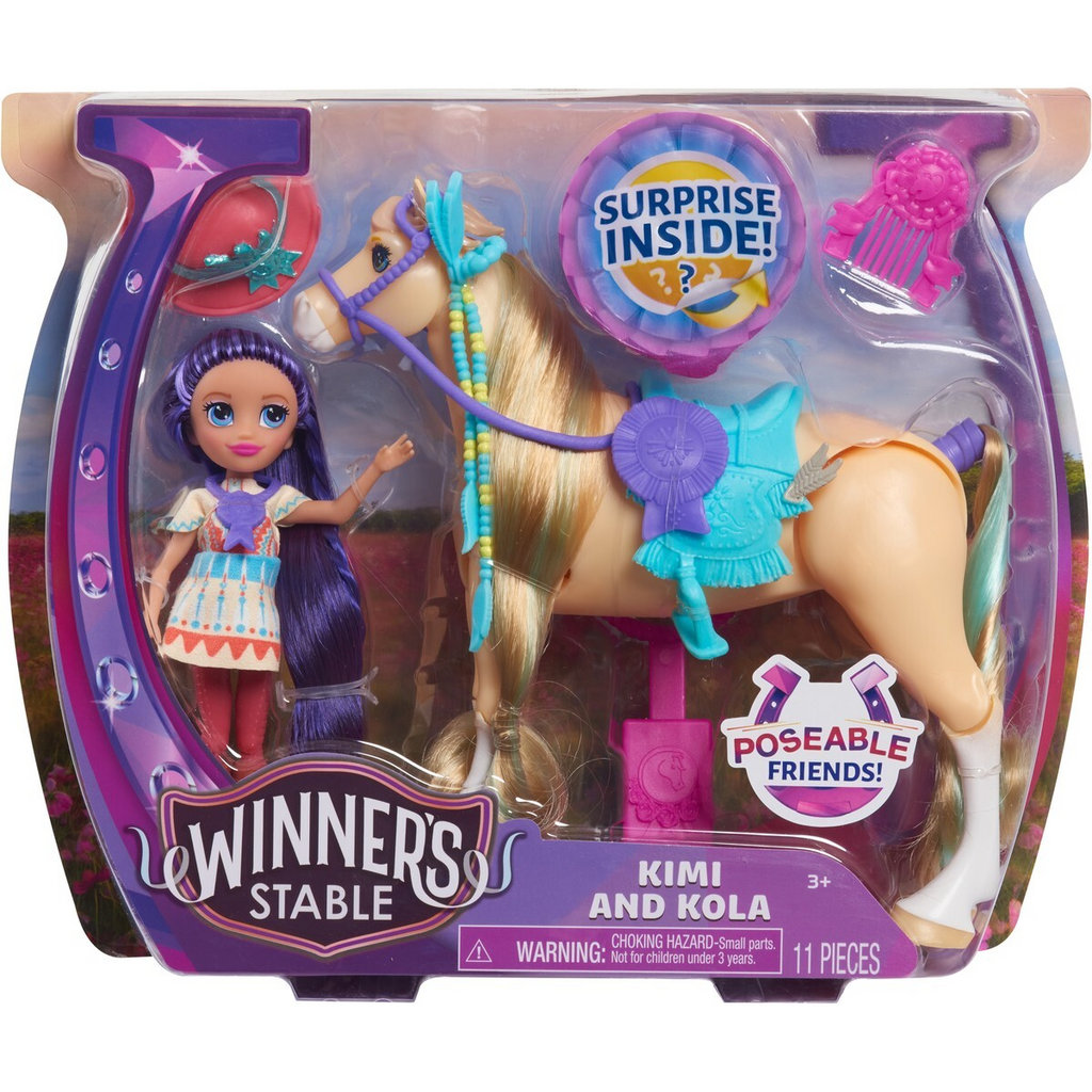 Winner'S Stable Doll And Horse-Kimi And Kola Doll Age 3Y+