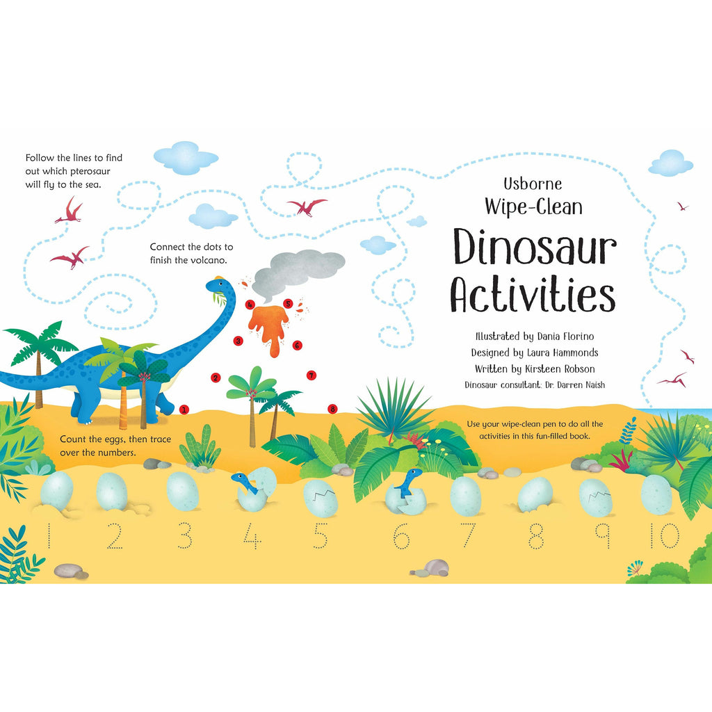 Wipe-Clean Dinosaur Activities by Kirsteen Robson