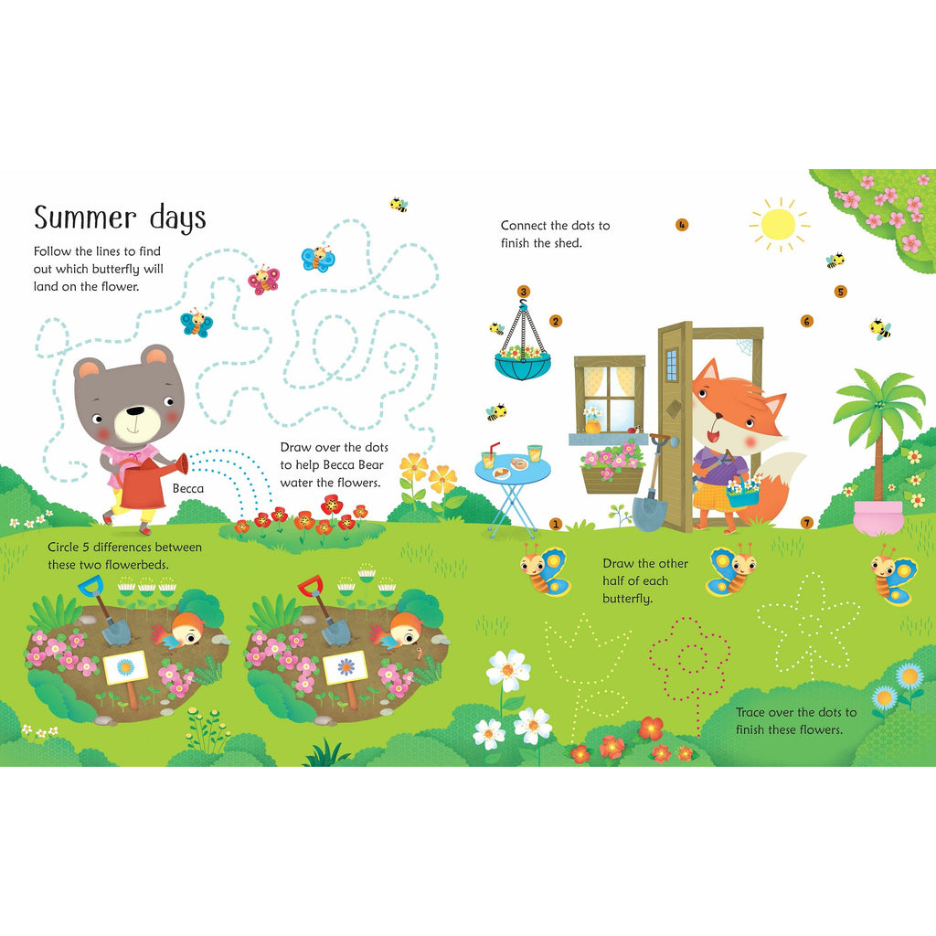 Wipe-Clean Garden Activities by Kirsteen Robson