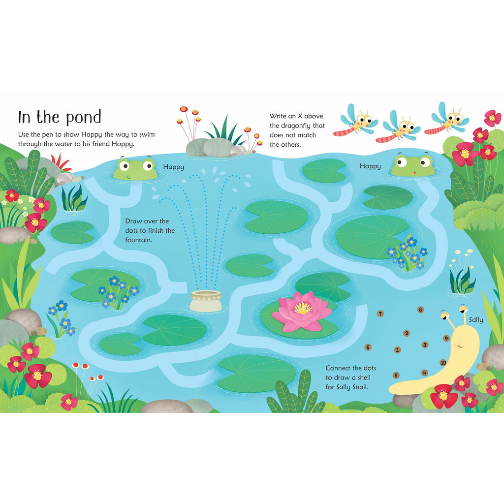 Wipe-Clean Garden Activities by Kirsteen Robson