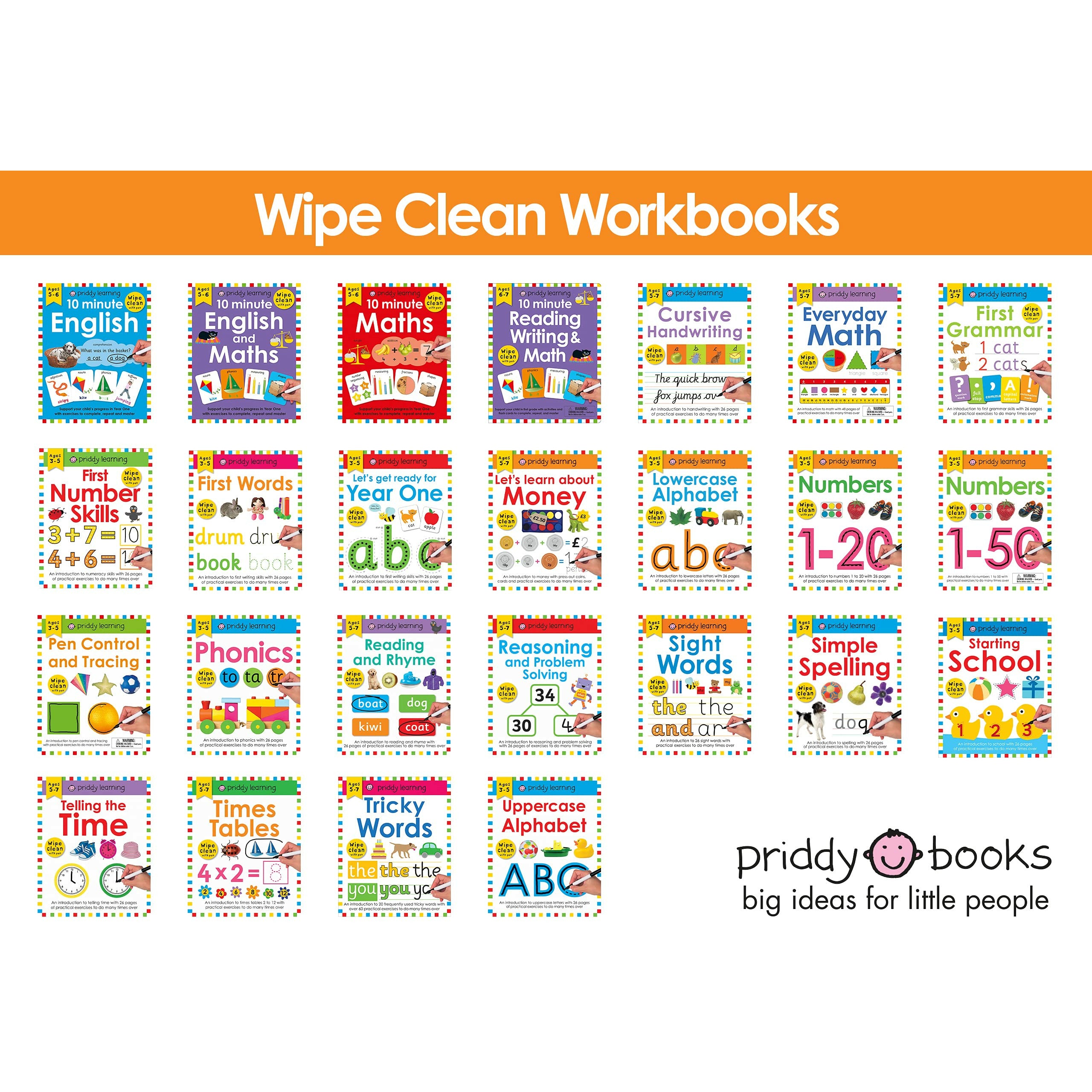 Wipe Clean Workbook Uppercase Alphabet Peekaboo