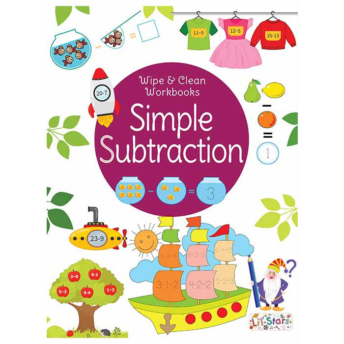 Wipe & Clean Workbooks Subtraction
