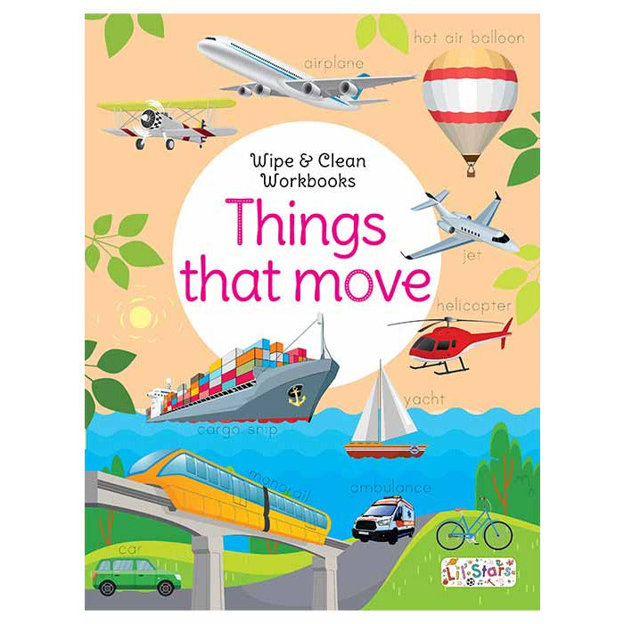 Wipe & Clean Workbooks Things That Move