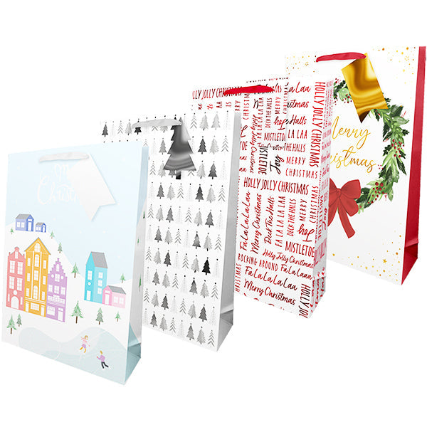 Pibi Christmas Traditional Luxury Xl Gift Bag Assorted Age- Newborn & Above