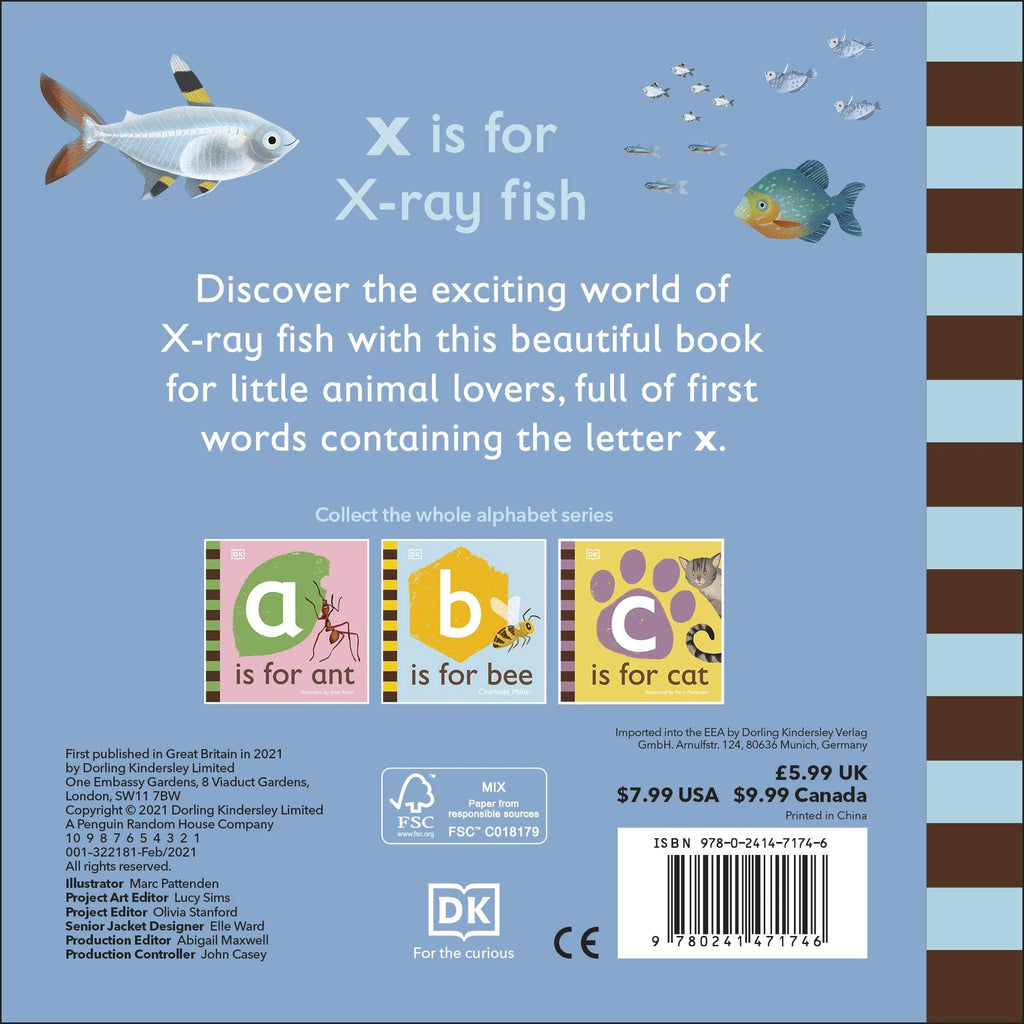 X is for X-Ray Fish Board book