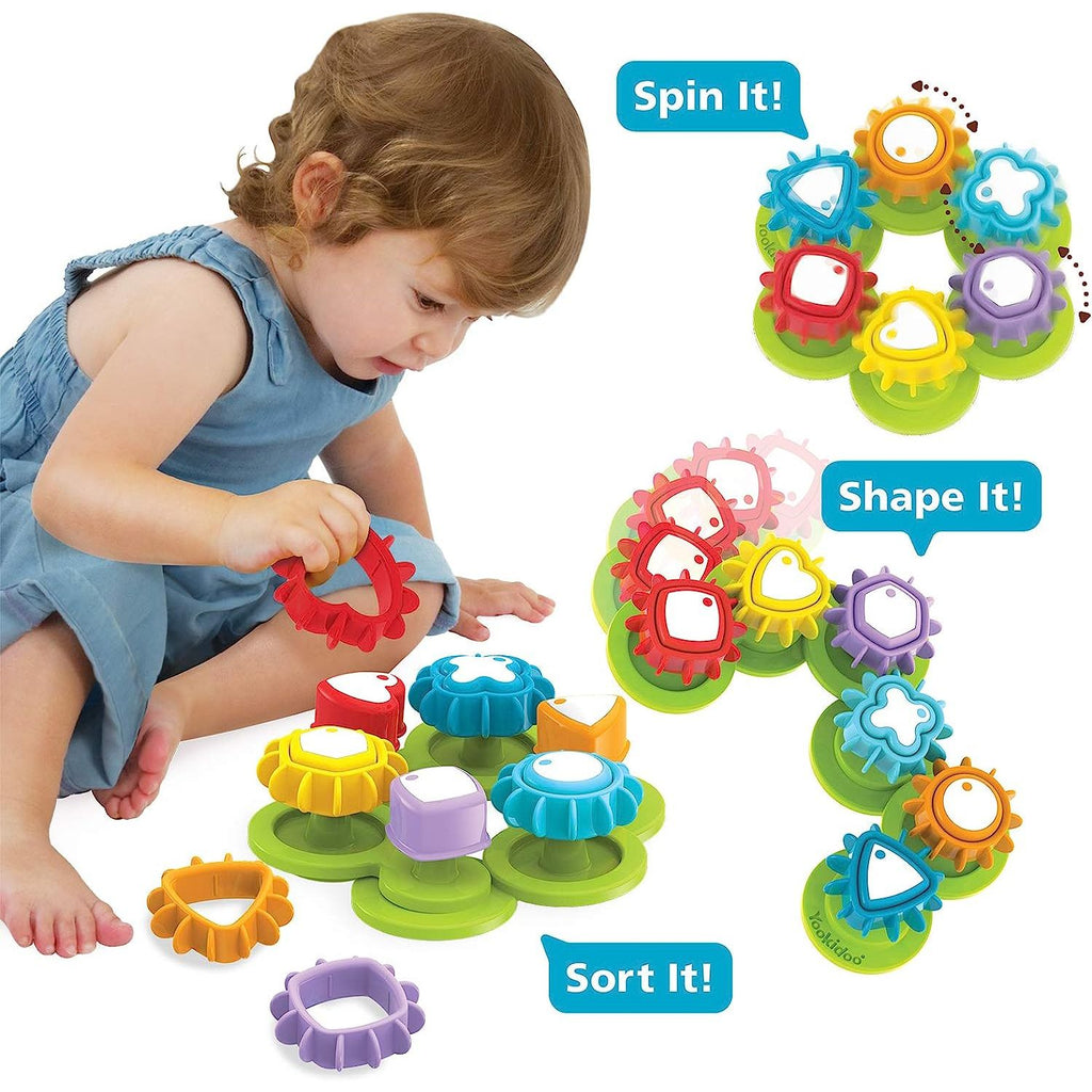 Yookidoo Shape 'N' Spin Gear Sorter Multicolor Age  12 Months to 3 Years