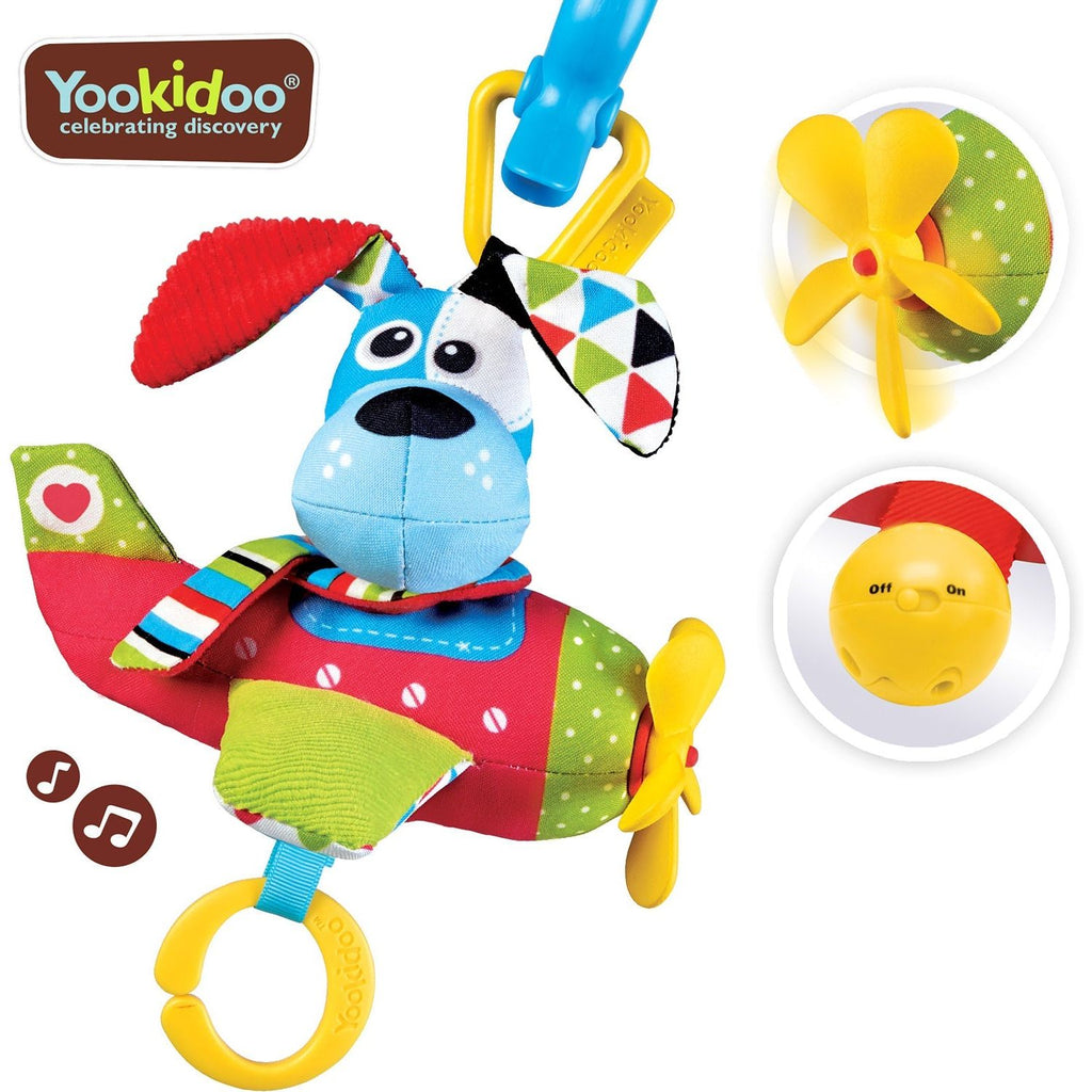 Yookidoo Tap 'N' Play Musical Plane Dog Multicolor Age  Newborn & Above