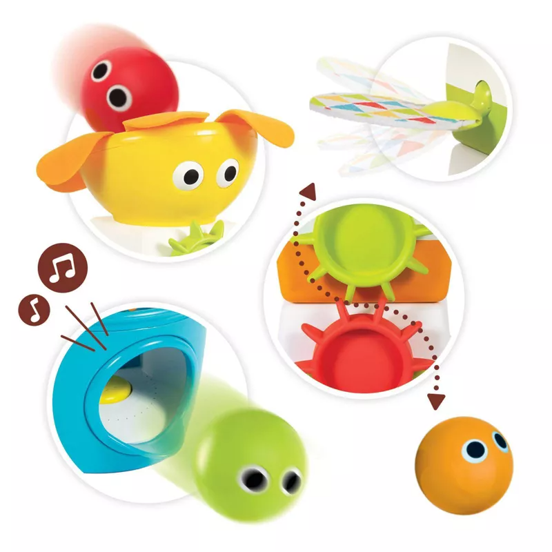 Yookidoo Tumble Ball Stacker Multicolor Age  9 Months to 24 Months