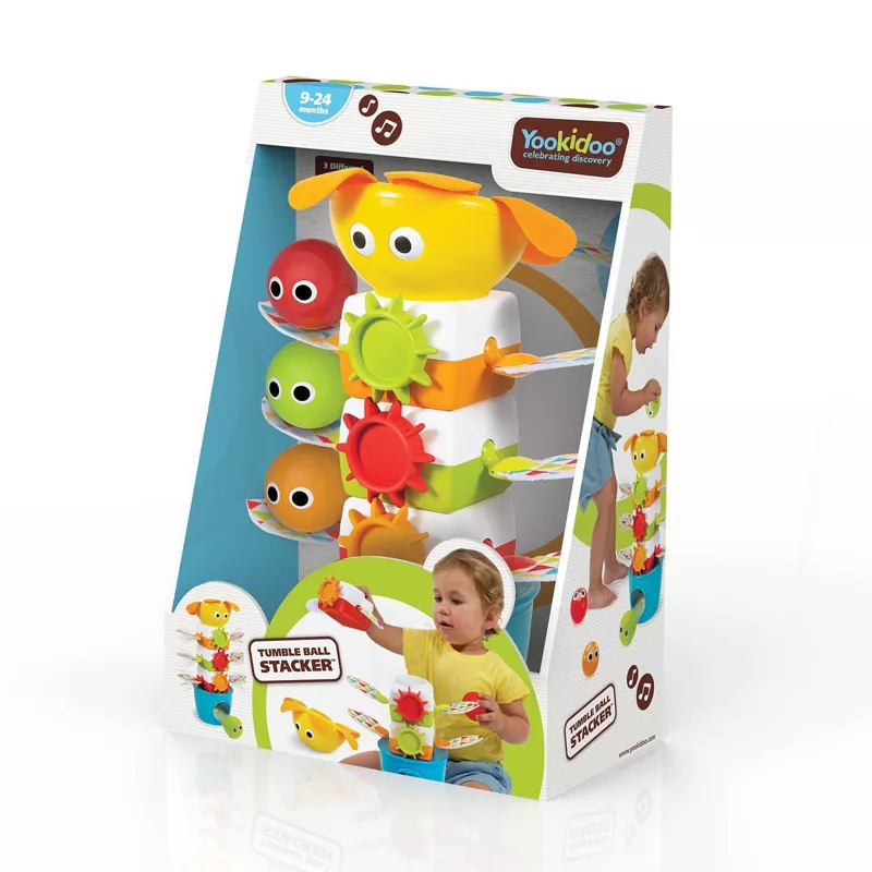 Yookidoo Tumble Ball Stacker Multicolor Age  9 Months to 24 Months