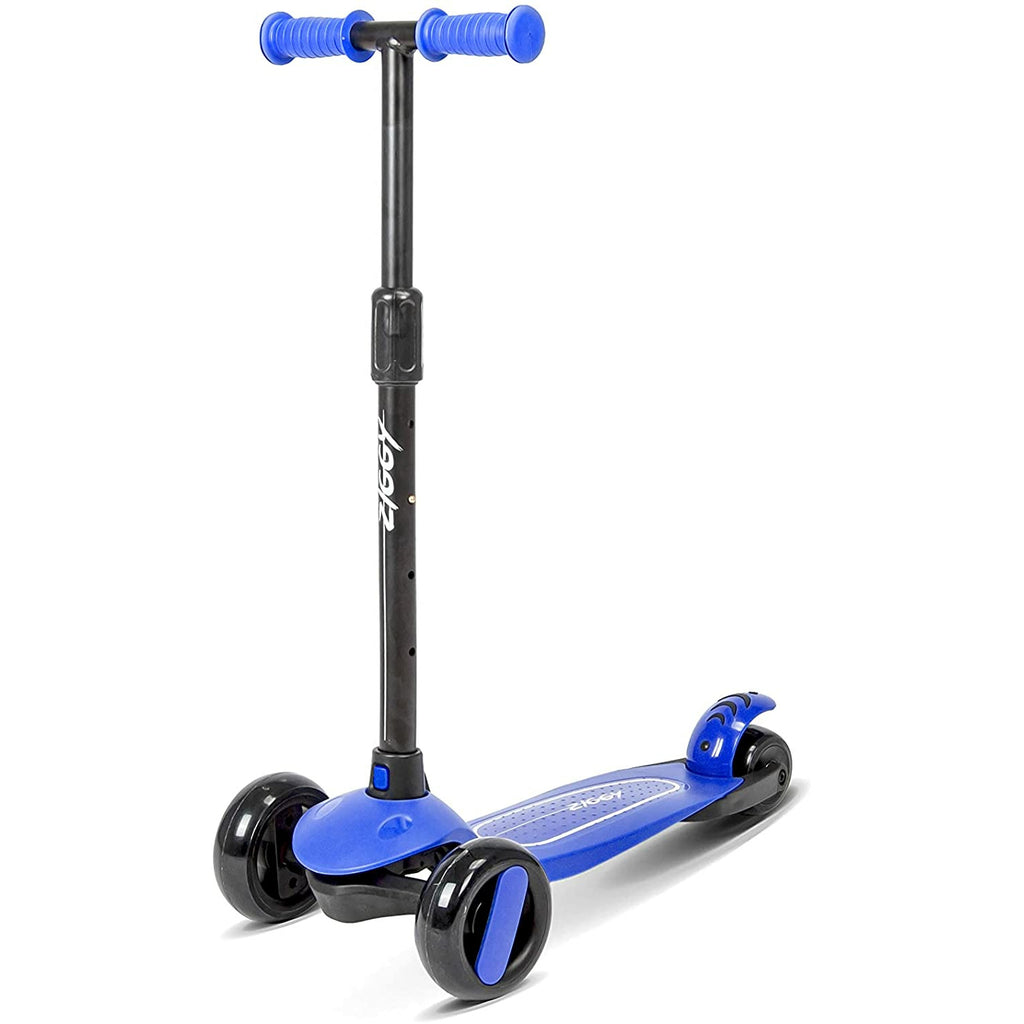 Ziggy 3-Wheel Tilt Scooter with LED light - Blue Age 3Y+