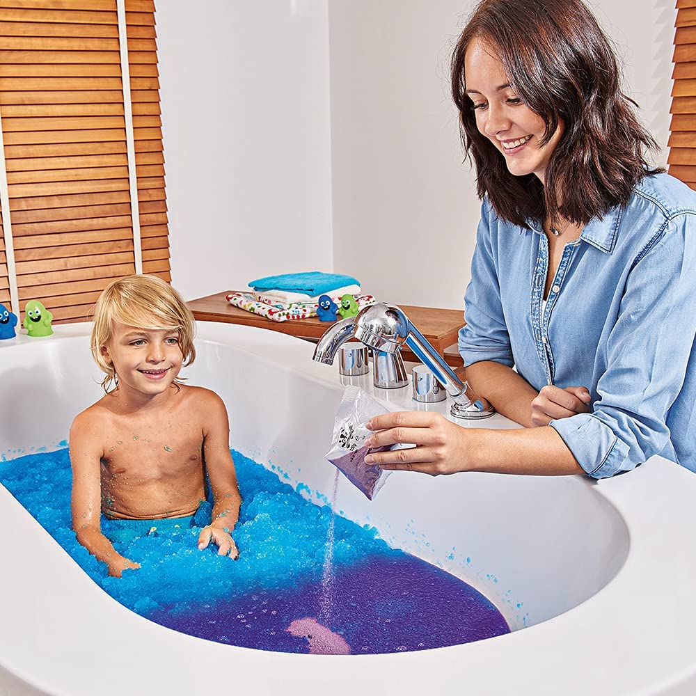 Zimpli Kids Colour Change Ballistic Blue into Purple Planet Gelli Baff 300 grams and Turns the Bath Water into Goo Multicolor Age-3 Years & Above