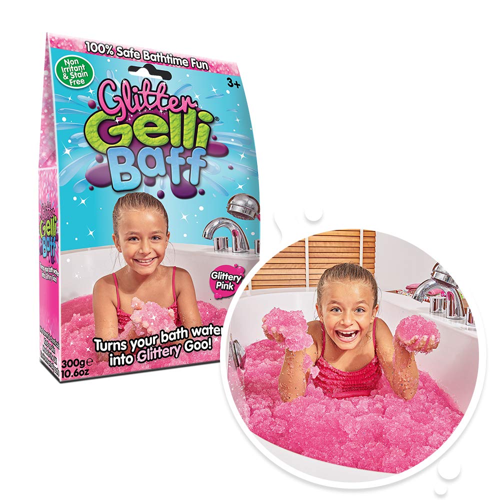 Zimpli Kids Glitter Gelli Baff Glittery Pink 300 grams and Turns the Bath Water into Glittery Goo Multicolor Age-3 Years & Above