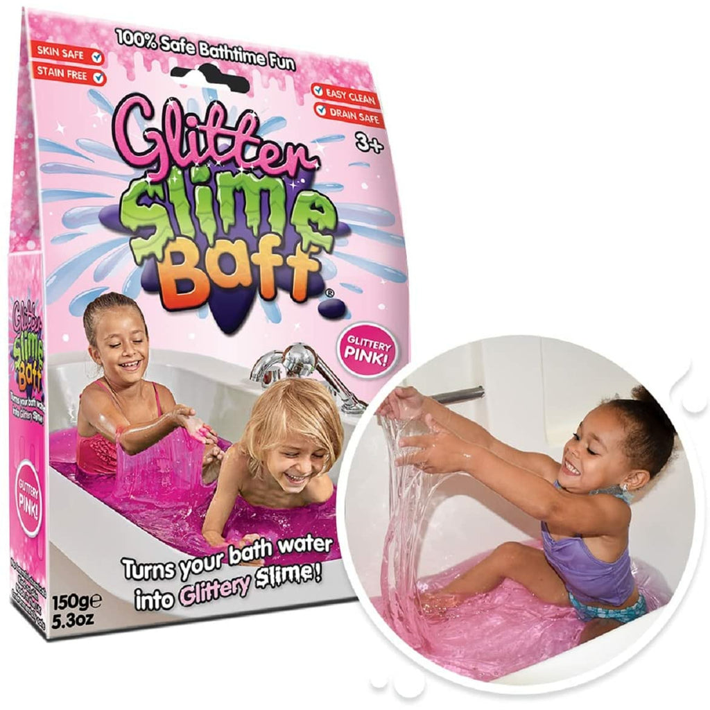 Zimpli Kids Glitter Slime Baff Pink 150g and Turns the Bath Water into Glittery Slime Multicolor Age-3 Years & Above