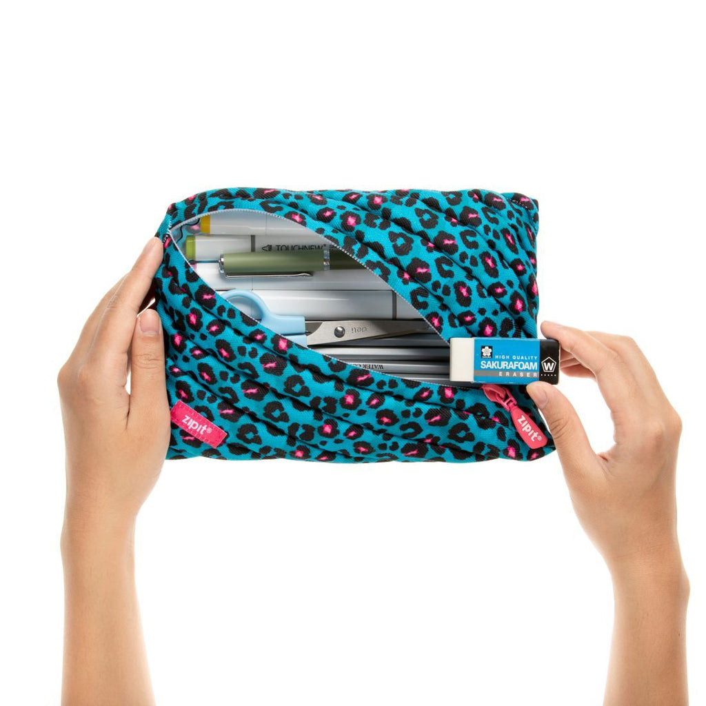 Zipit Fresh Twister Jumbo Pouch - Leopard Kids