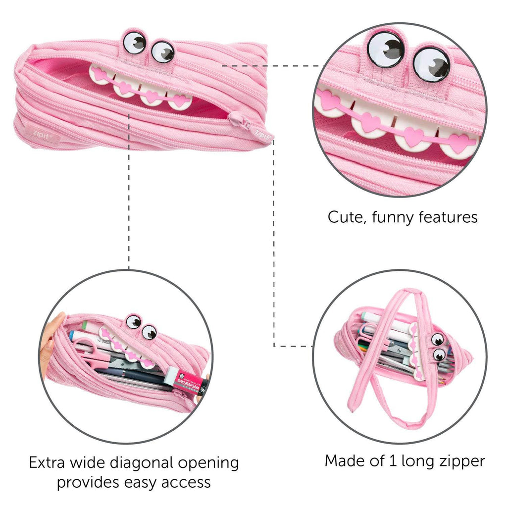 Zipit Gorge Monster Pouch - Pink Kids