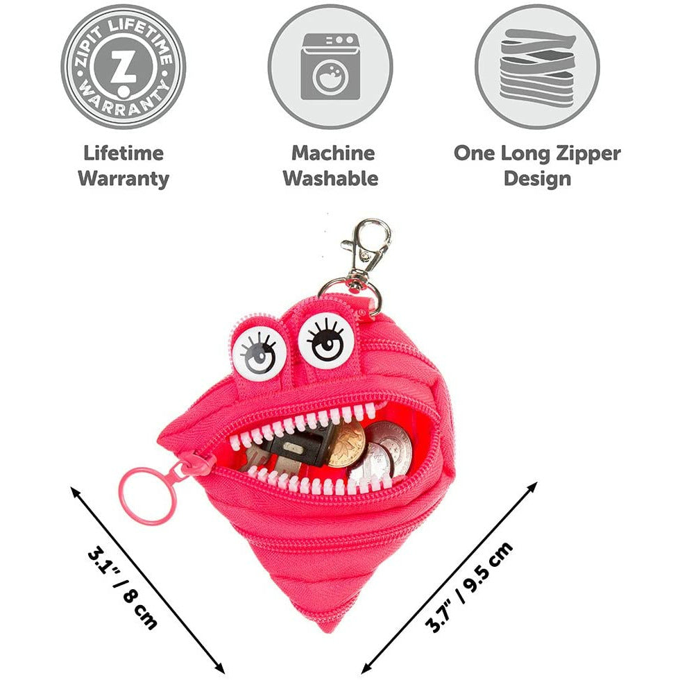 Zipit Grillz Monster Mini Pouch - Dazzling Pink Kids