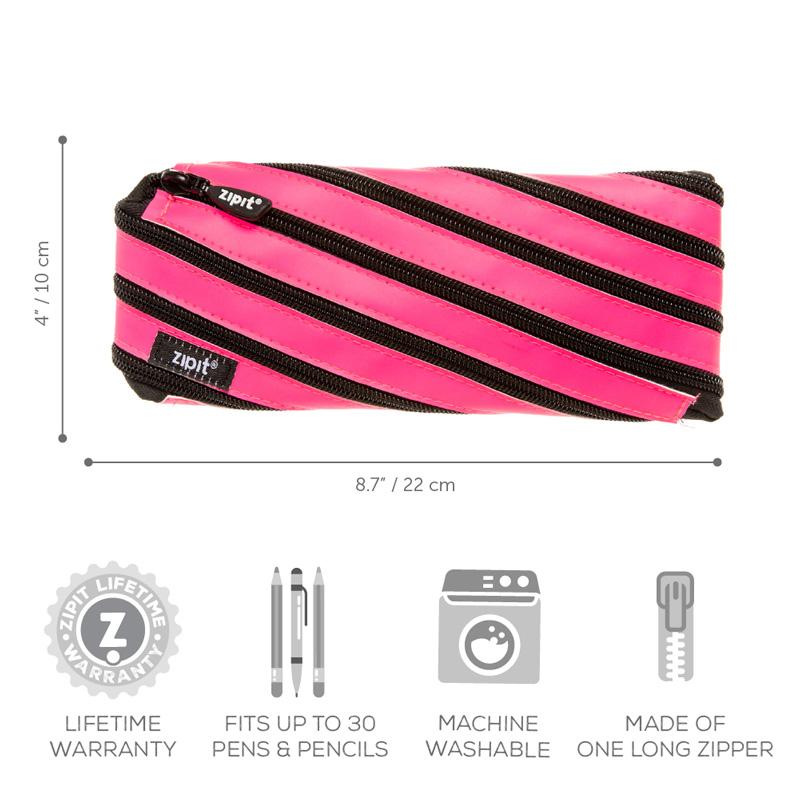 Zipit Neon Jumbo Pouch - Pink Kids