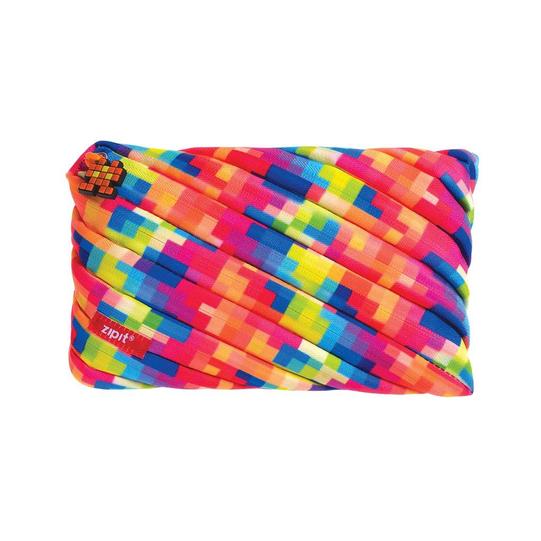 Zipit Pixel Jumbo Pouch - Yellow Kids