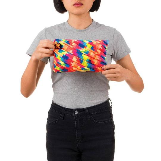 Zipit Pixel Jumbo Pouch - Yellow Kids