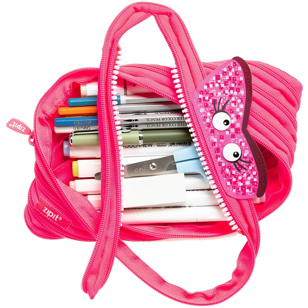 Zipit Talking Monster Jumbo Pouch - Dazzling Pink Kids