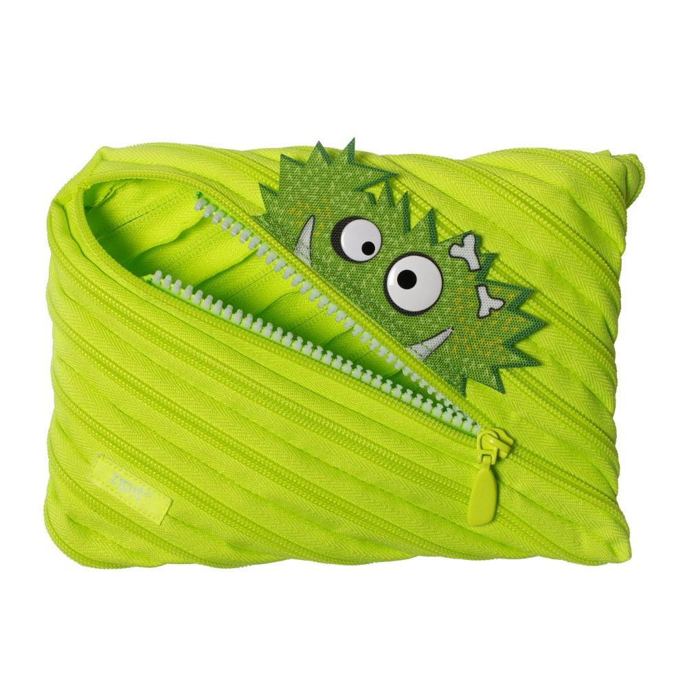 Zipit Talking Monster Jumbo Pouch - Bright Lime Kids