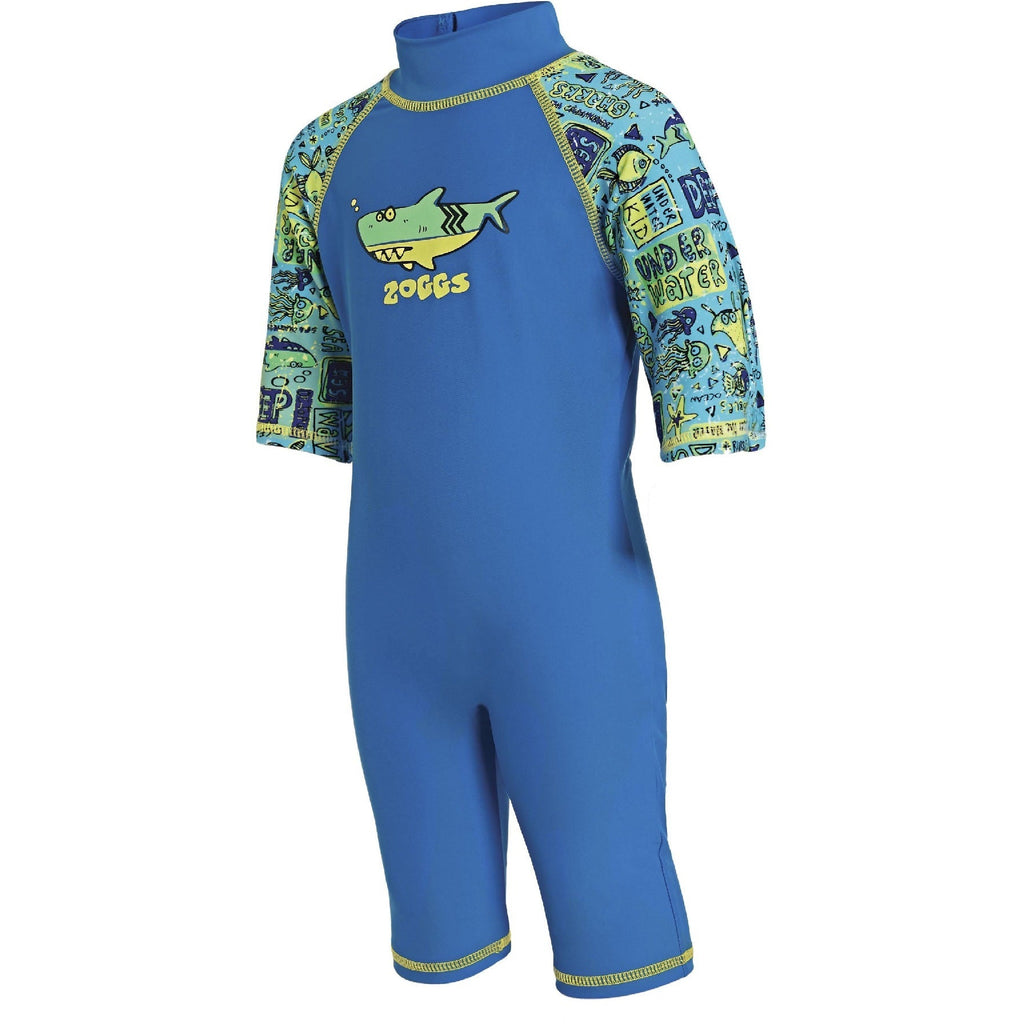 Zoggs Deep Sea Sun Protection Swim Suit Blue Age- 12 Months to 2 Years