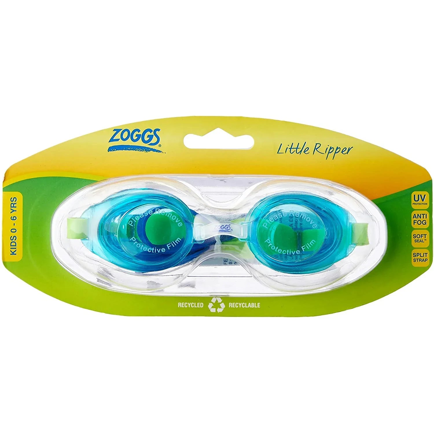 zoggs goggles amazon Zoggs Little Ripper Goggles Blue for Boys with Age-0-6 Years