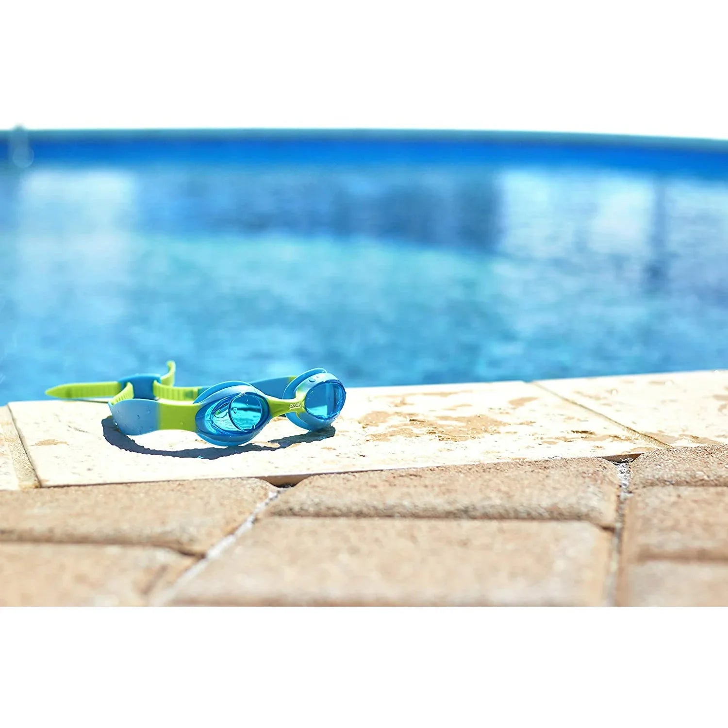zoggs little twist goggles Zoggs Little Twist Goggles Blue/Green/Tint for Boys with Age-OS