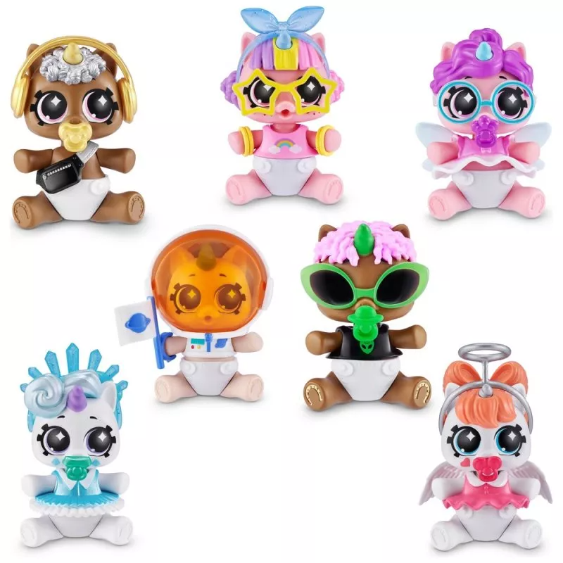 Zuru 5 Surprise Newborn Unicorn Glow Squad Series Multicolor Age-3 Years & Above