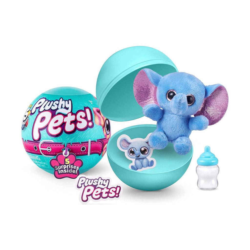 Zuru 5 Surprise Plushy Pets Mystery Capsule Blue Age- 2 Years & Above