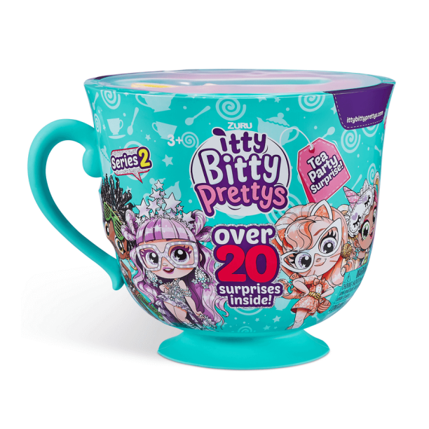 Zuru Itty Bitty Pretty's Tea Party Surprise Series 2 Big Tea Cup Playset bulk Multicolor Age-3 Years & Above