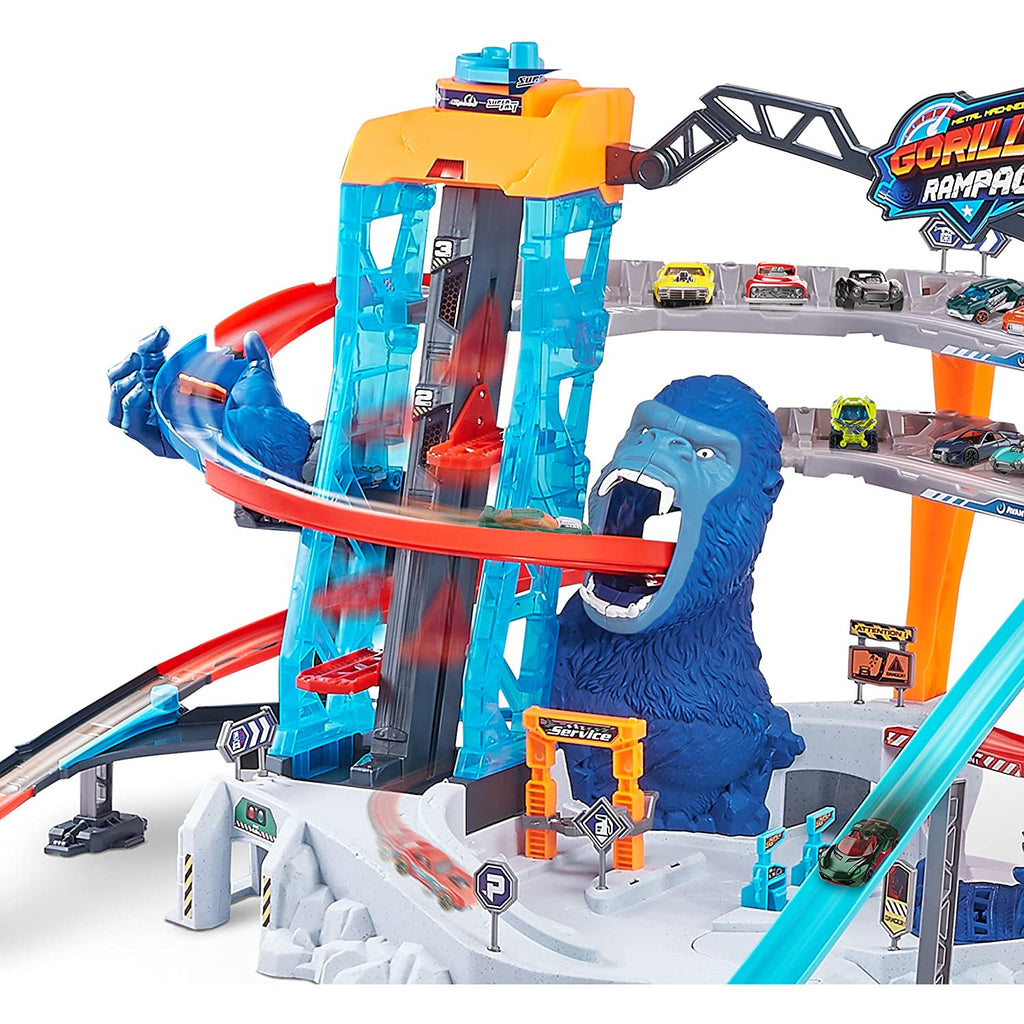Zuru Metal Machines Gorilla Rampage Garage Playset Multicolor Age- 4 Years & Above