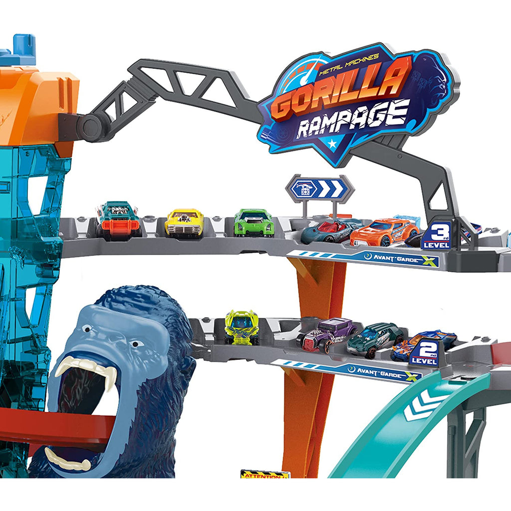 Zuru Metal Machines Gorilla Rampage Garage Playset Multicolor Age- 4 Years & Above