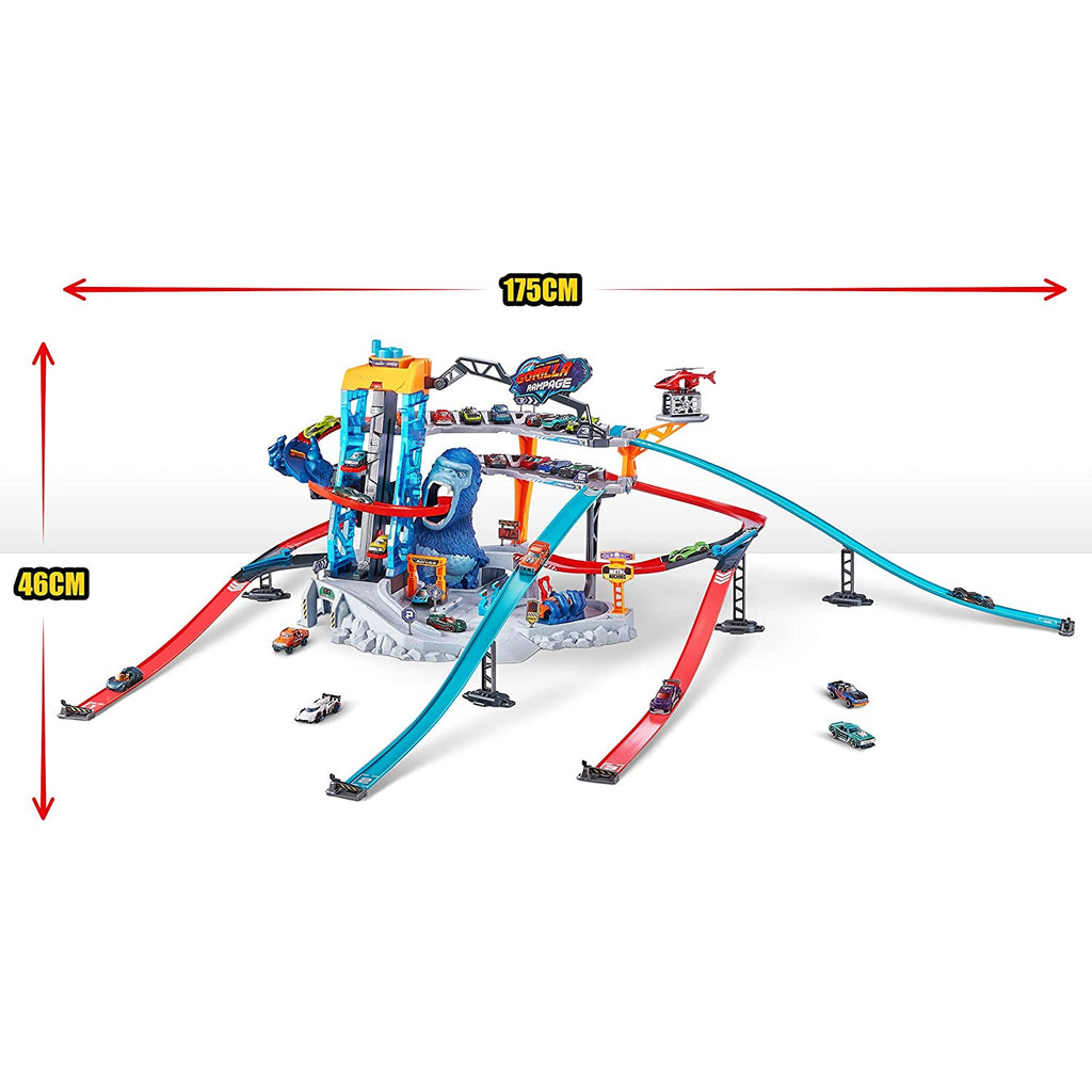 Zuru Metal Machines Gorilla Rampage Garage Playset Multicolor Age- 4 Years & Above