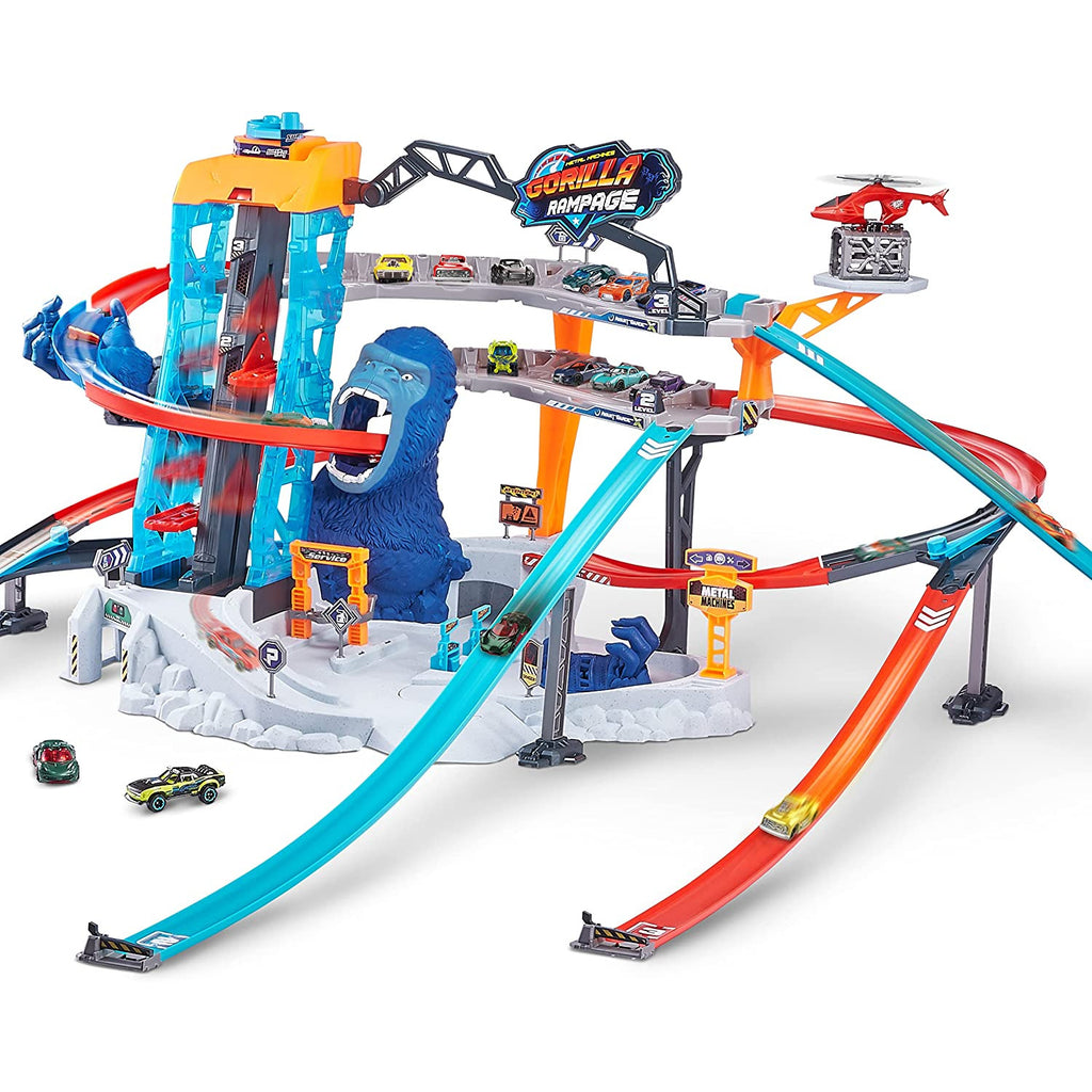 Zuru Metal Machines Gorilla Rampage Garage Playset Multicolor Age- 4 Years & Above
