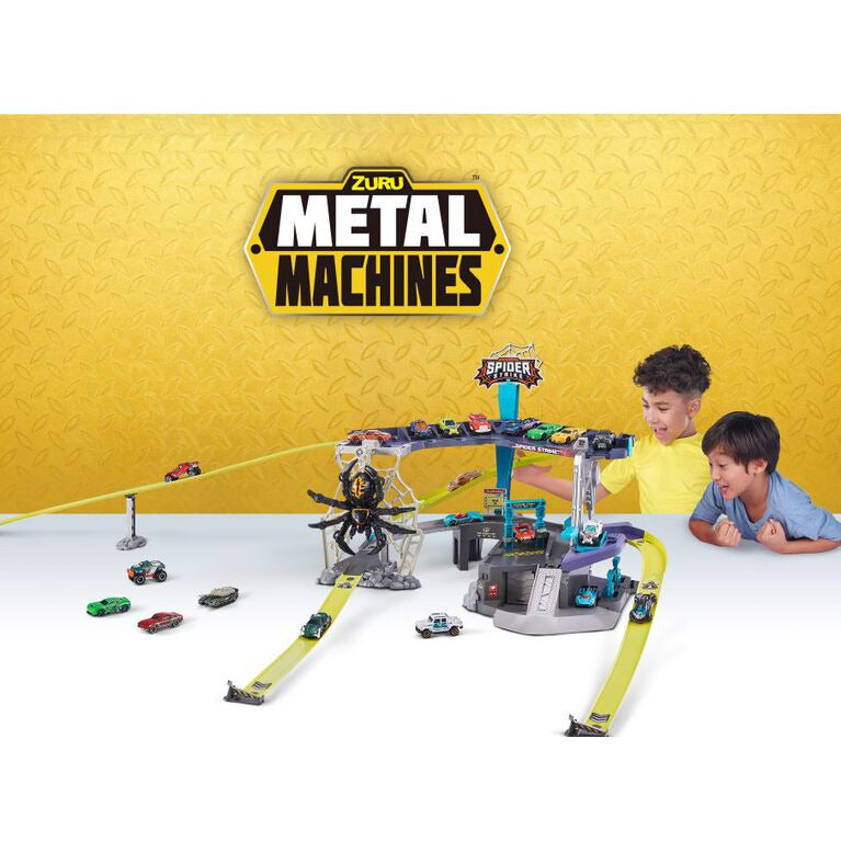 Zuru Metal Machines Spider Strike Garage Playset Multicolor Age- 4 Years & Above