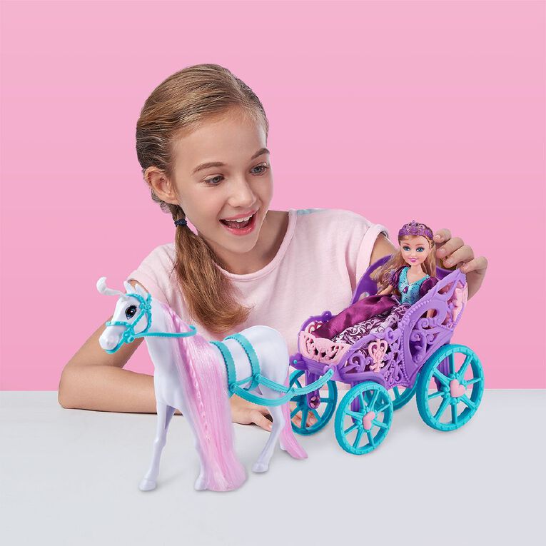 Zuru Princess Horse & Carriage Sparkle Girlz Playset  Multicolor Age-3 Years & Above