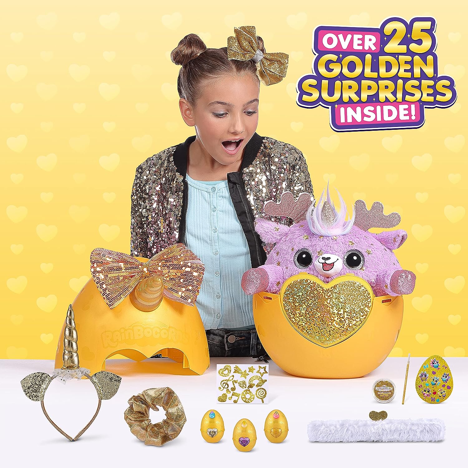 Zuru Rainbocorn Big Surprise Egg Gold Age 3 Years Above Peekaboo