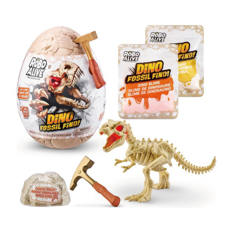 Zuru Robo Alive Dino Fossil Find Assorted Playset Multicolor Age-3 Years & Above