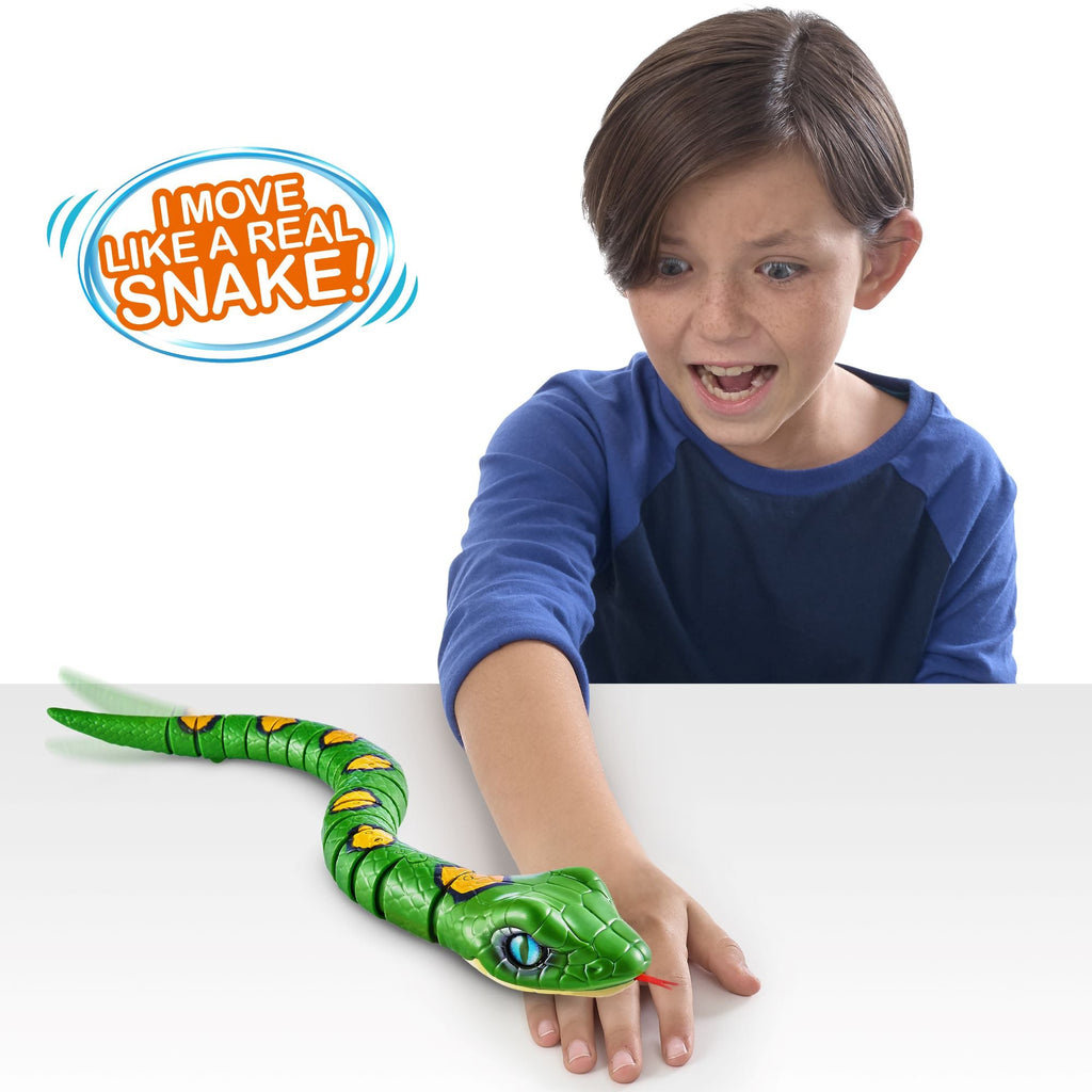 Zuru Robo Alive Robotic Light-Up Snake Green Age- 2 Years & Above