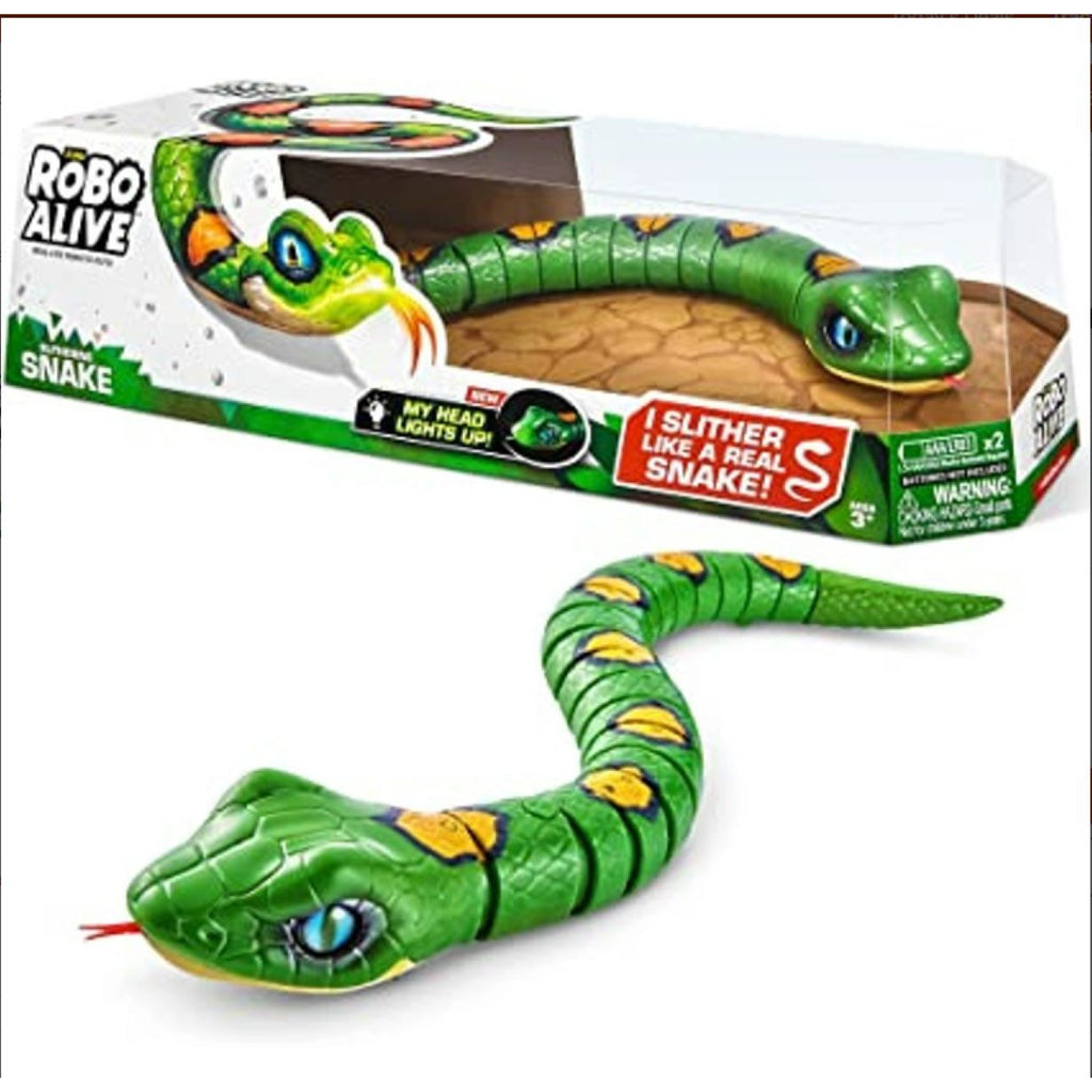 Zuru Robo Alive Robotic Light-Up Snake Green Age- 2 Years & Above