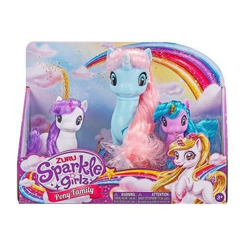 Zuru Sparkle Girlz Pony Family Set of 3  Multicolor Age- 2 Years & Above