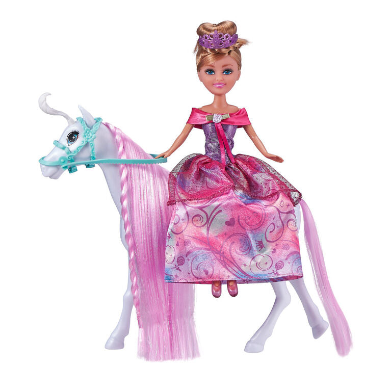 Zuru Sparkle Girlz Princess Doll with Royal Horse Multicolor Age-3 Years & Above