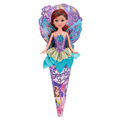 Zuru Sparkly Girls Fairy Doll in Cone  Multicolor Age-3 Years & Above