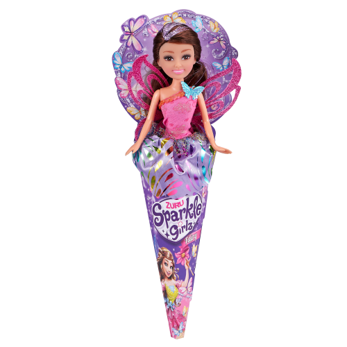 Zuru Sparkly Girls Fairy Doll in Cone  Multicolor Age-3 Years & Above